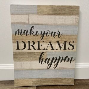 Dream-Inspired Wall Art in Cream, Tan and Light Blue